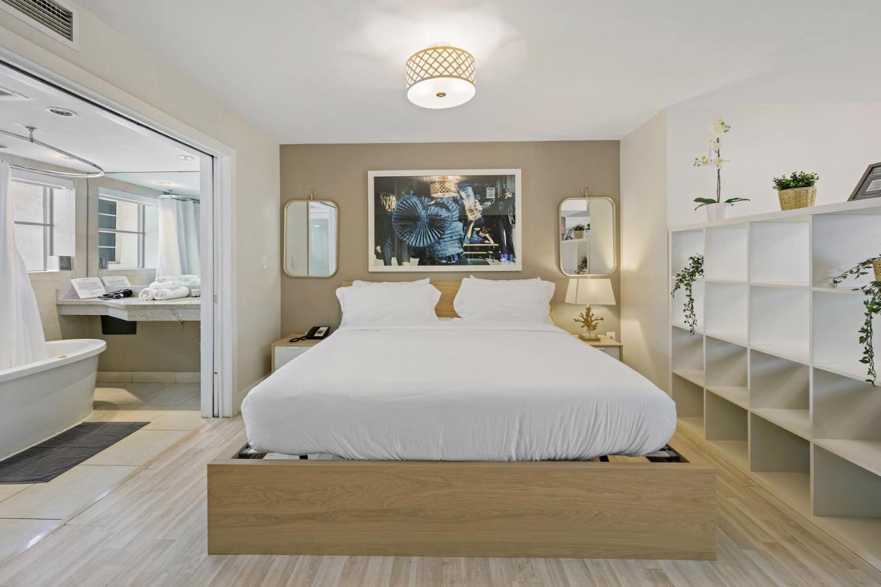 Ocean Drive Apartments With Rooftop Pool, South Beach, Miami 迈阿密海滩 外观 照片