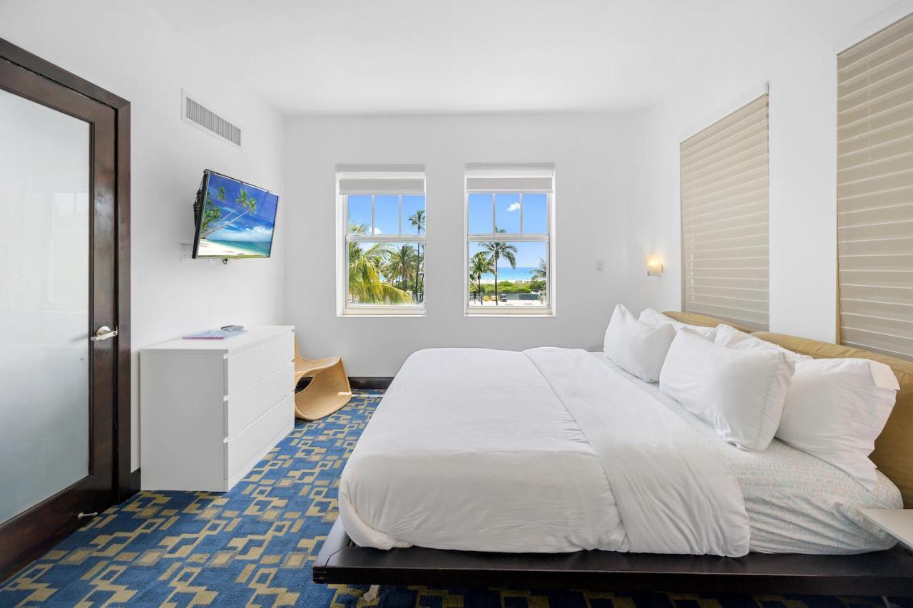Ocean Drive Apartments With Rooftop Pool, South Beach, Miami 迈阿密海滩 外观 照片