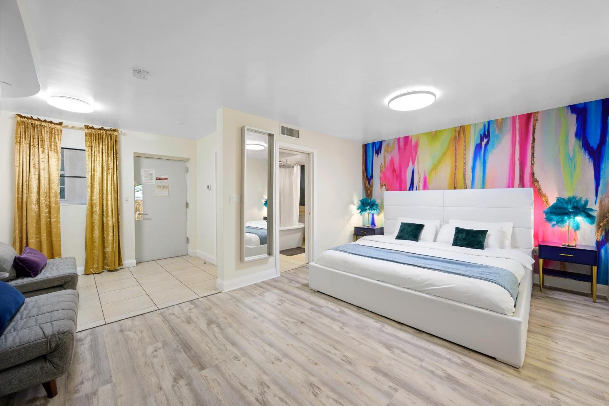 Ocean Drive Apartments With Rooftop Pool, South Beach, Miami 迈阿密海滩 外观 照片